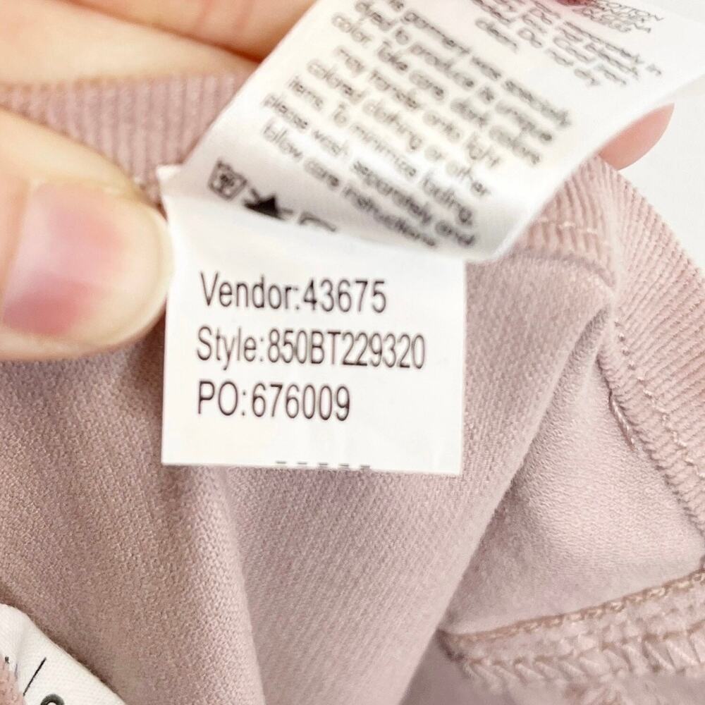 Pacsun Women's Corduroy Pants Size 26 Mauve Pink Flare Leg Low Rise Retro Y2K - Picture 10 of 10